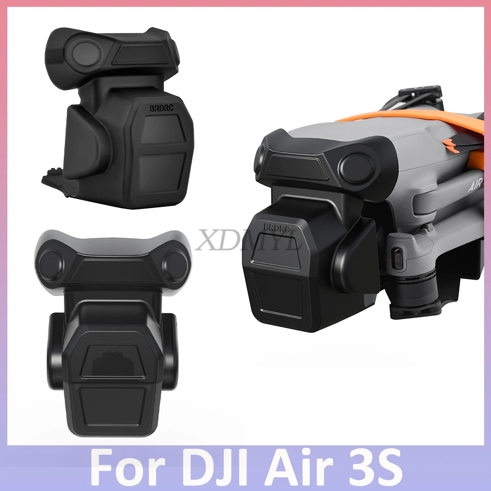 Anti-collision Lens Protection Cover for DJI AIR 3S Gimbal Dustproof PC Lens Fixed Buckle Cover Cap Dust Cover Drone Accessories