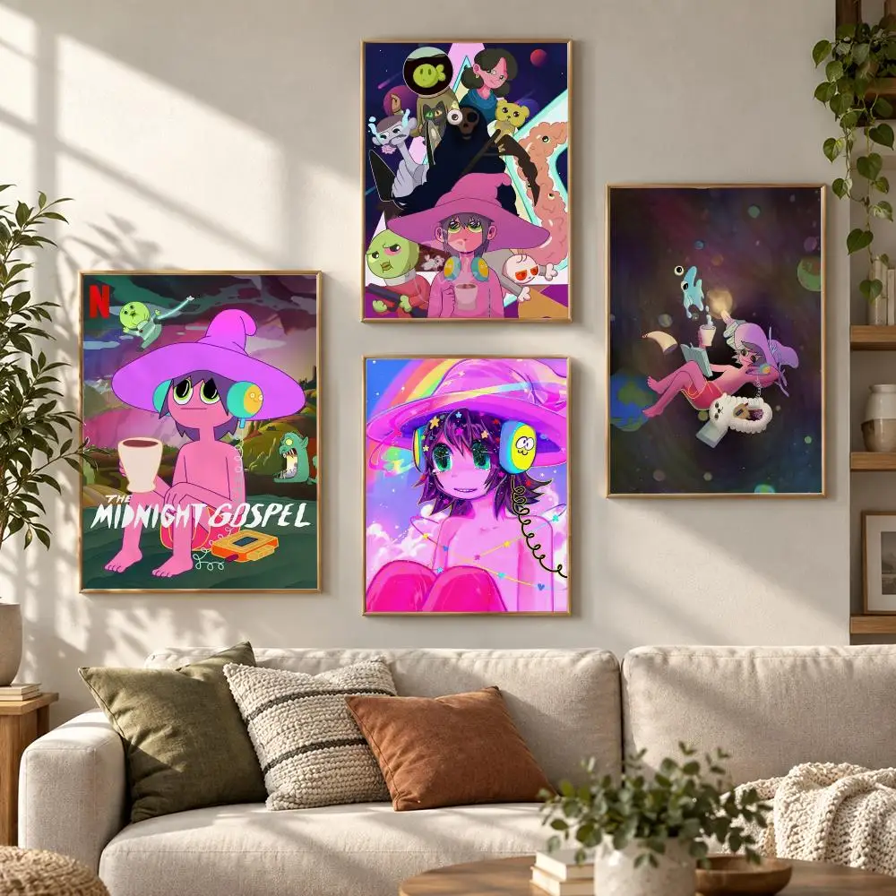 Cartoon The M-Midnight G-Gospel Poster HD Waterproof Aesthetic Wall For Home Decor Trendy Durable Easy To Apply Art