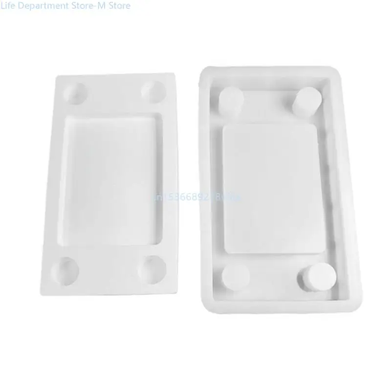 

4 Hole Pillar Base Molds for Making Tealight Holder Holder Home Decorations, Rectangle Holder Molds