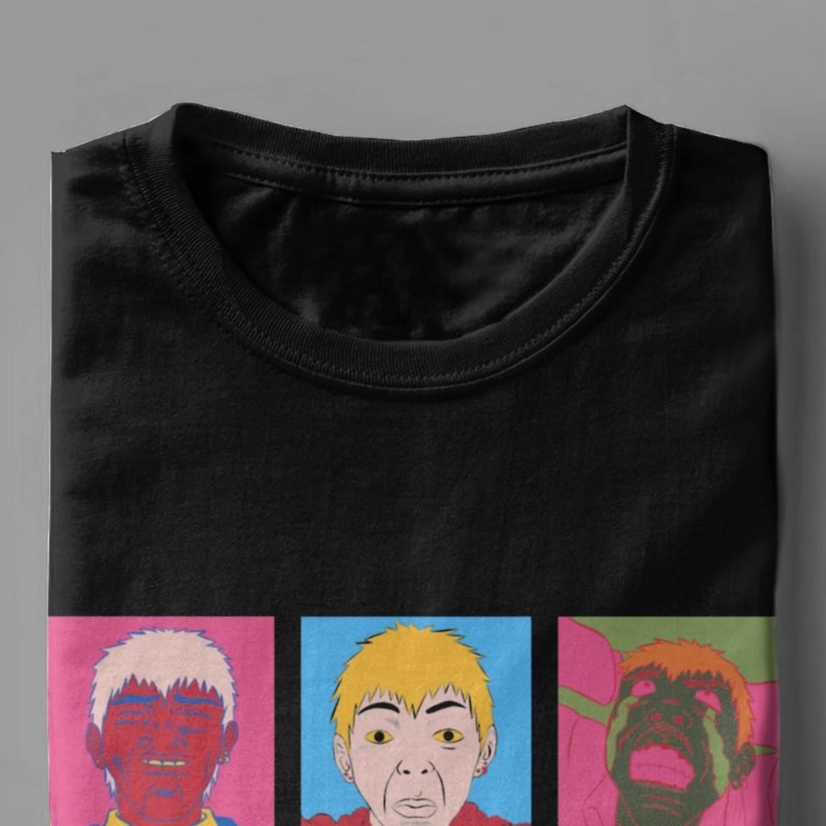 Men GTO Onizuka Faces 3D Tshirts Great Teacher Onizuka Japan Manga Tops Novelty Camisas Round Neck Harajuku T-Shirt