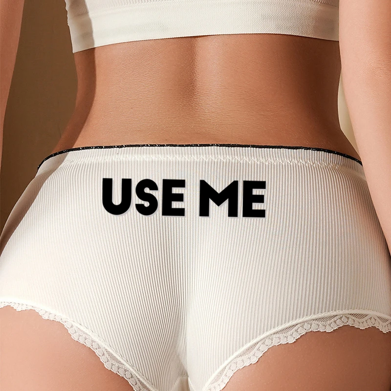 USE ME Girl\'s Sexy Hot Lace Panties Bow Underwear for Women Comfortable Boyshorts Lovely Underpants Cute Ladies Shorts