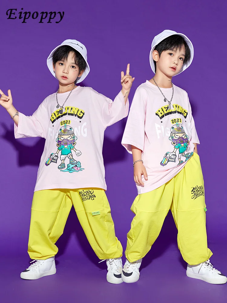 زي الهيب هوب للأطفال ، ملابس أداء للفتيان والفتيات ، ملابس رقص الجاز