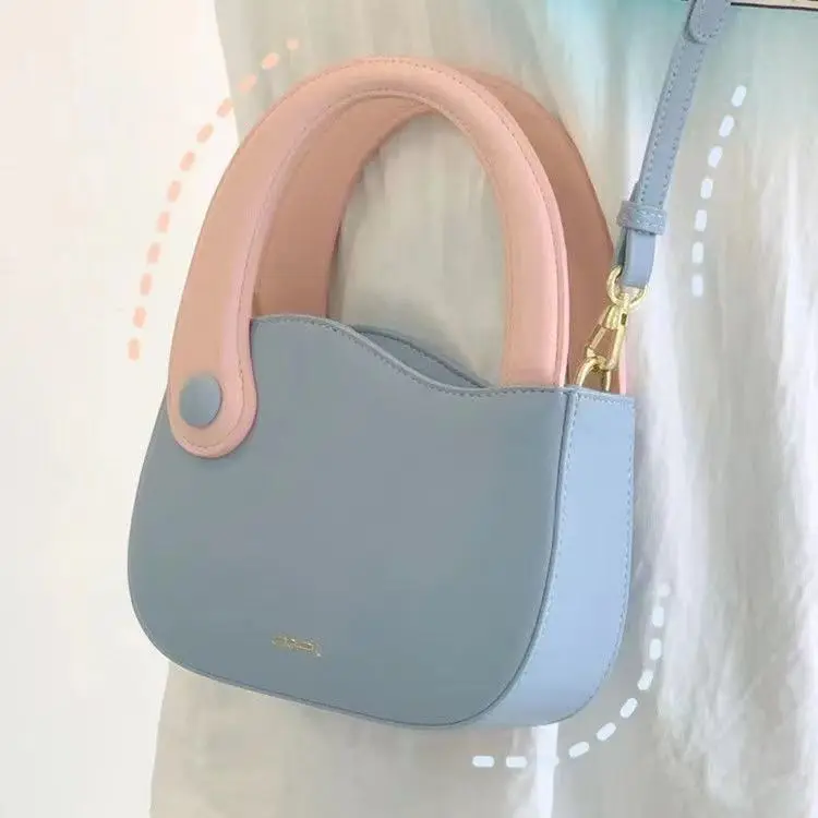 Crossbody Bags For Women Solid Color Sweet Simple Cute Romantic Shoulder Bag 2023 New Summer PU Fashion Magnetic Snap Sqaure