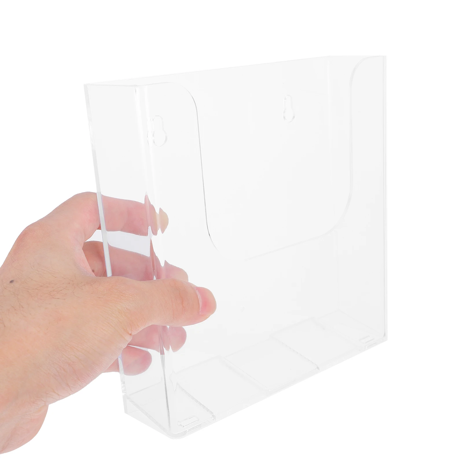 

Acrylic Document Holder Clear Magazine Rack Office File ganizer WallMounted Storage Box Plastic Bookshelf Folder Display