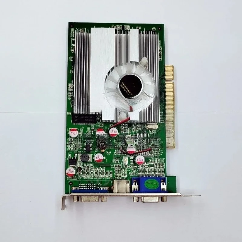 Old PCI graphics card, brand new original FX5200 independent 256M 128-bit, dual VGA dual-screen multi-screen graphics card