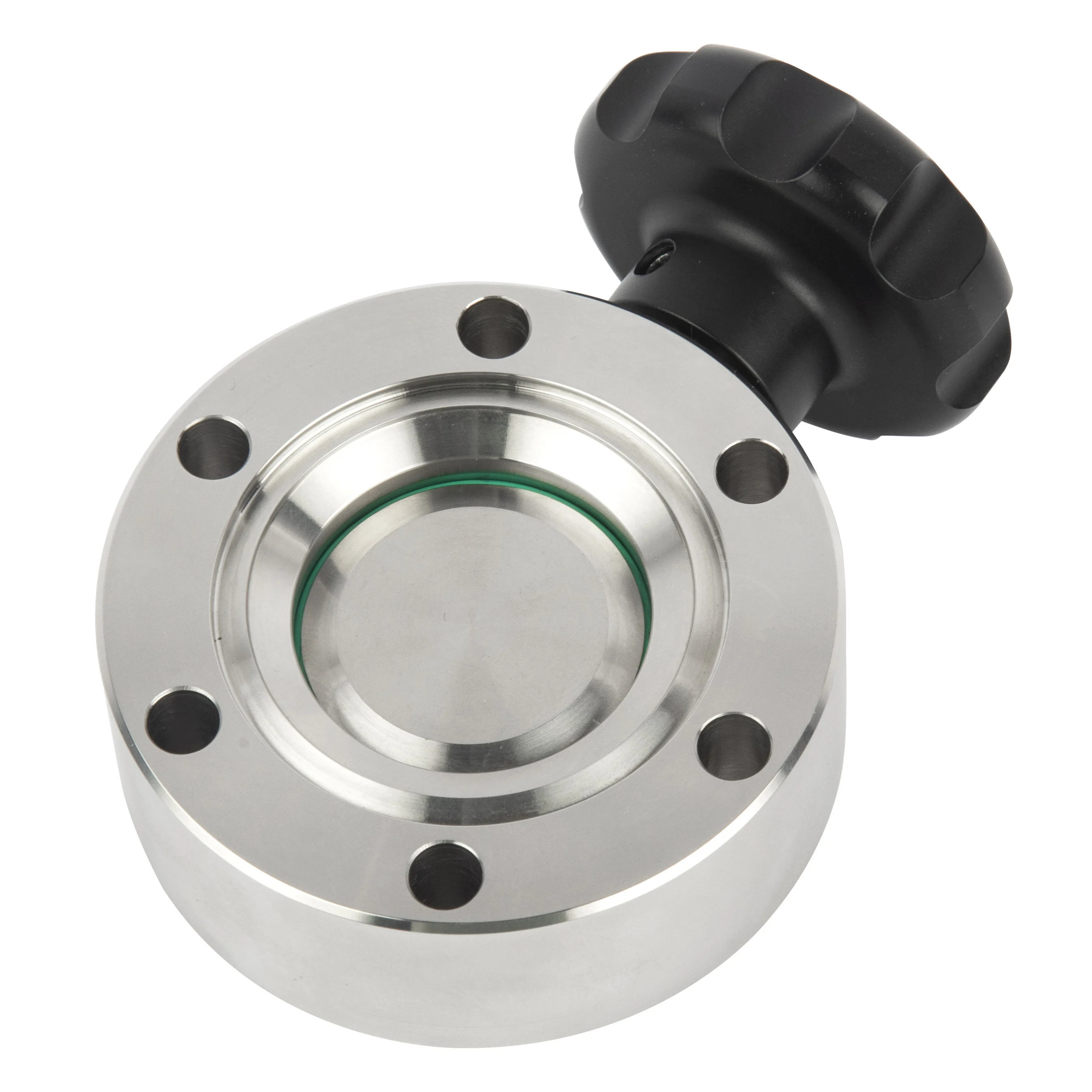 

CF35 High Vacuum Stainless Steel Butterfly Valve Manually Operated FKM OEM ODM Control Structure Compact W1 Aluminum Handwheel