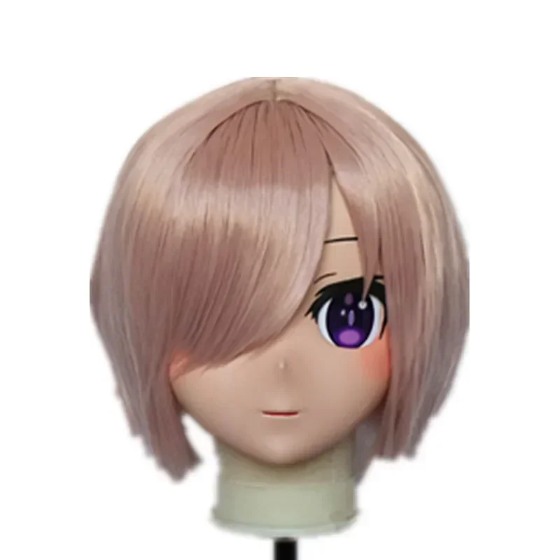(B05) Custom Handmade Silicone Custom Full Head Mask with Backshell Party Crossdressing Silicone Anime Kigurumi Cosplay Mask