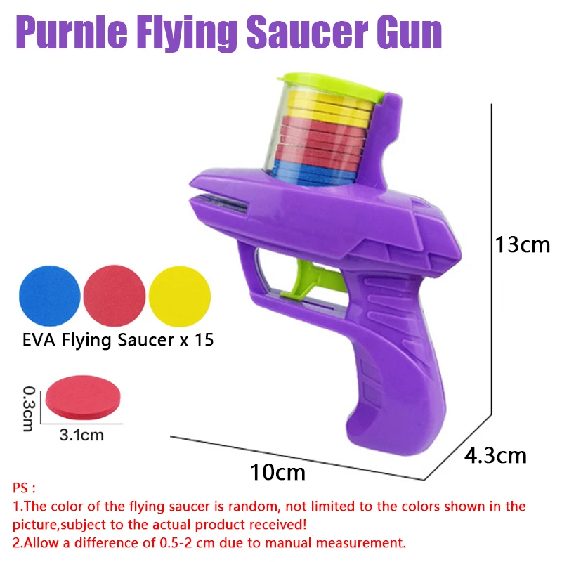 لعبة القط الممتعة الإبداعية الصحن الطائر بندقية مقترنة مع 15 قابلة لإعادة الاستخدام إيفا الصحن الطائر صيد الحيوانات الأليفة اللعب التفاعلية للكلاب والقطط