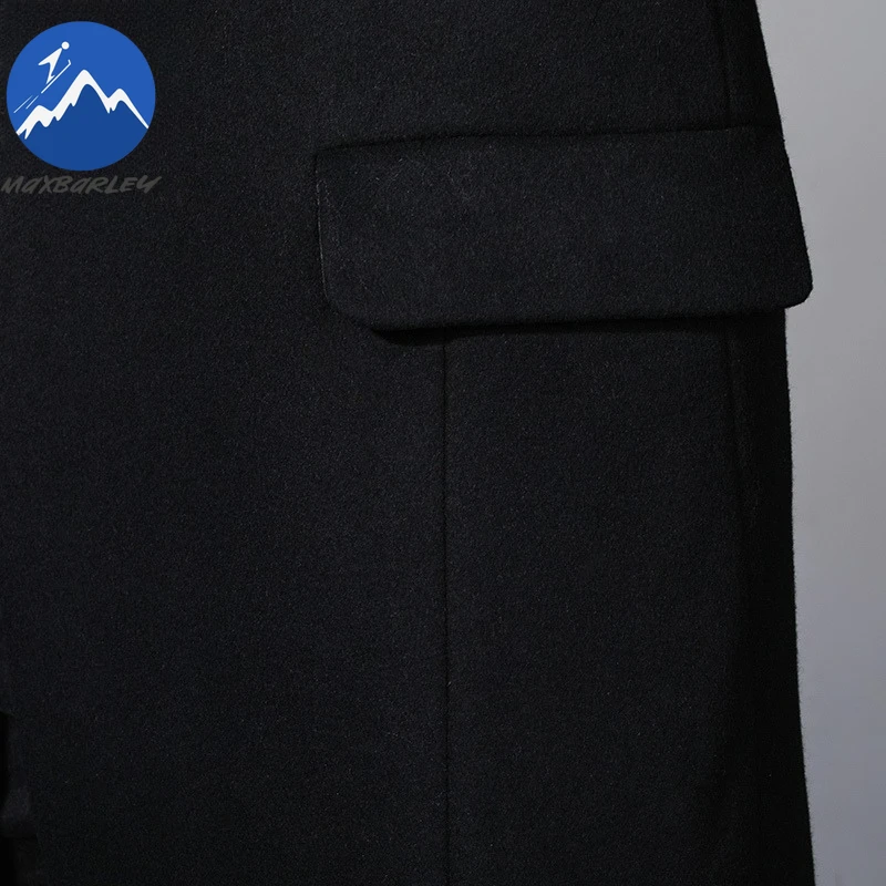 Maxbarley الفاخرة الصف معطف طويل للرجال خريف 2025 جديد الصوف يمزج معطف العلامة التجارية الذكور الملابس الشتوية معطف الكشمير الكورية رجل #5