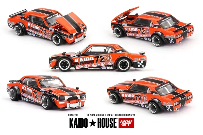 

Kaido House MINI GT Skyline 2000GTR KPGC10 Racing V1 Литая под давлением модель автомобиля