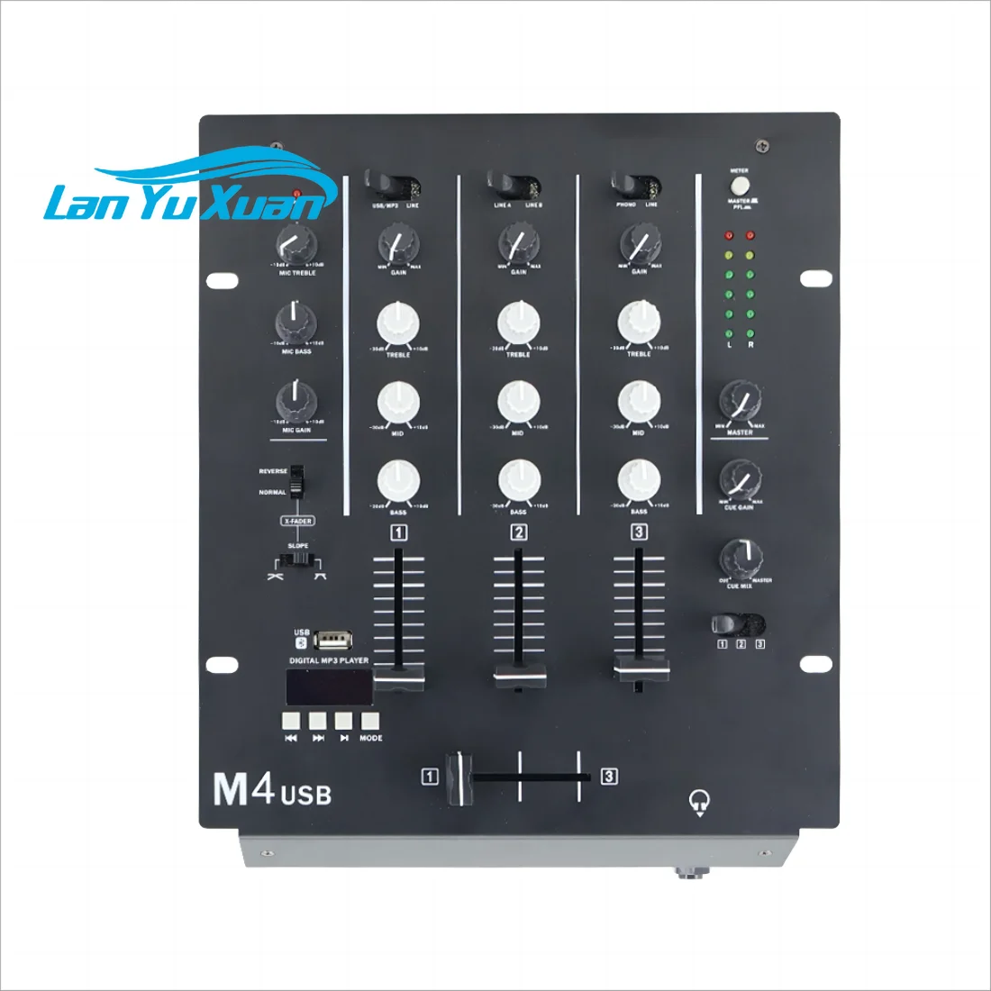 

M4 USB Professional 4-channel DJ Mixer With USB SD LCD 3 Channel Dj Mixer Controller Digital Sound Mixing Console