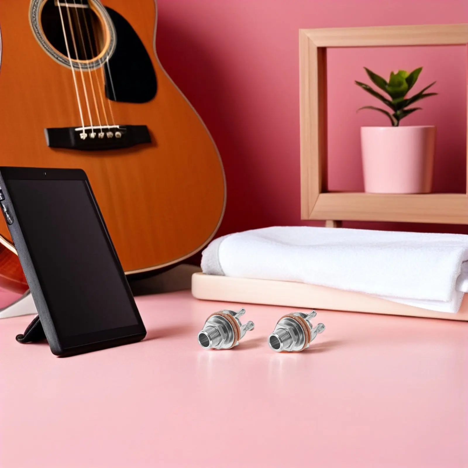 

8 шт. серебристых монофонических выходных разъемов для бас-гитары, электрических аудиоинструментов, стабильный контакт, гнездо для бас-гитары