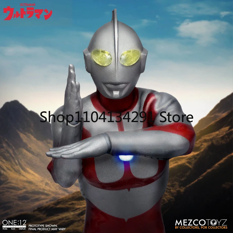 메조코 재고 있음 오리지널 울트라맨 6인치 라이트업 액션 피규어 일본 생일 선물 장난감 모델 관절형 액션 피규어
