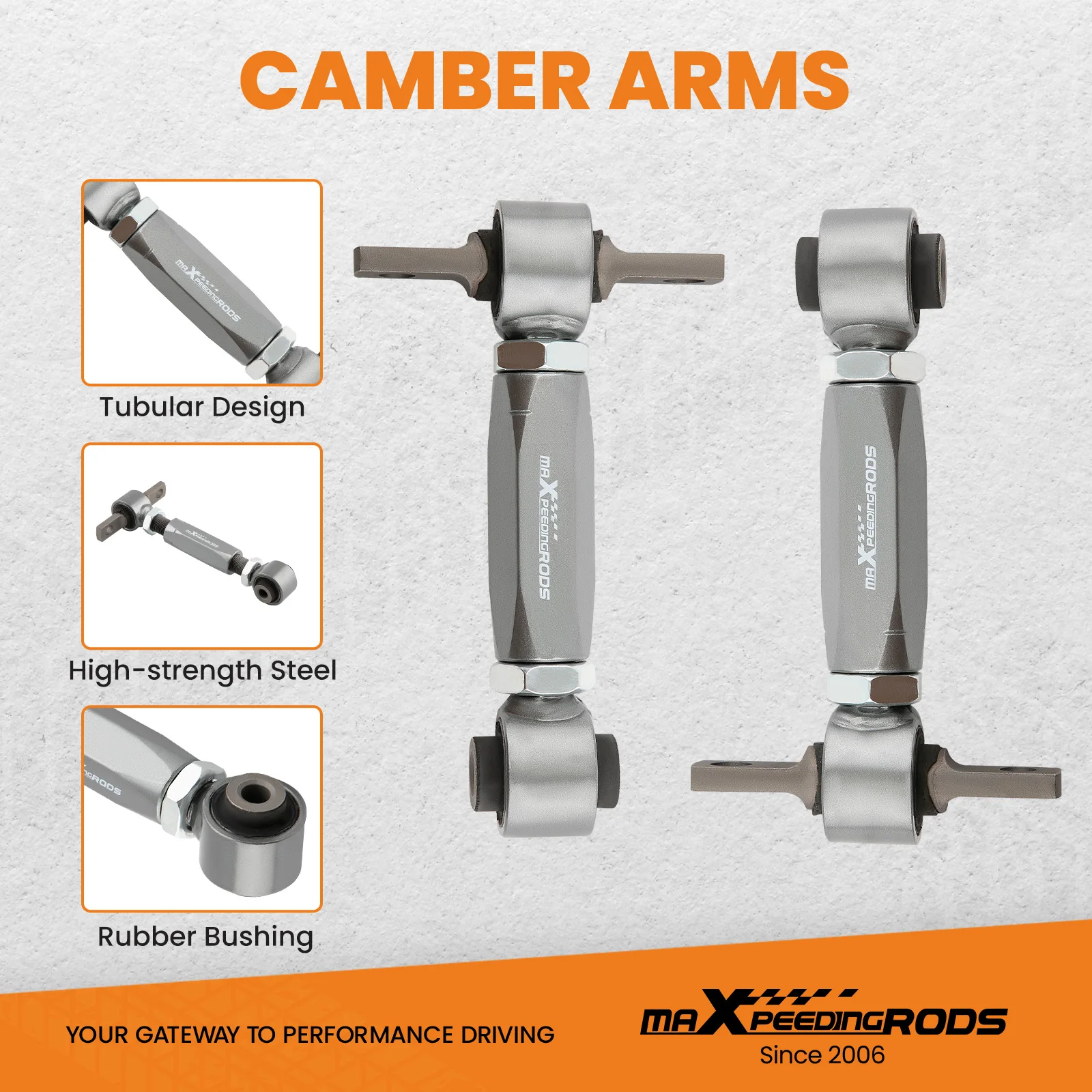 4pcs Adjustable Front Rear Upper Camber Arm For Honda CR-V CRV RD1-RD3 1997-2001