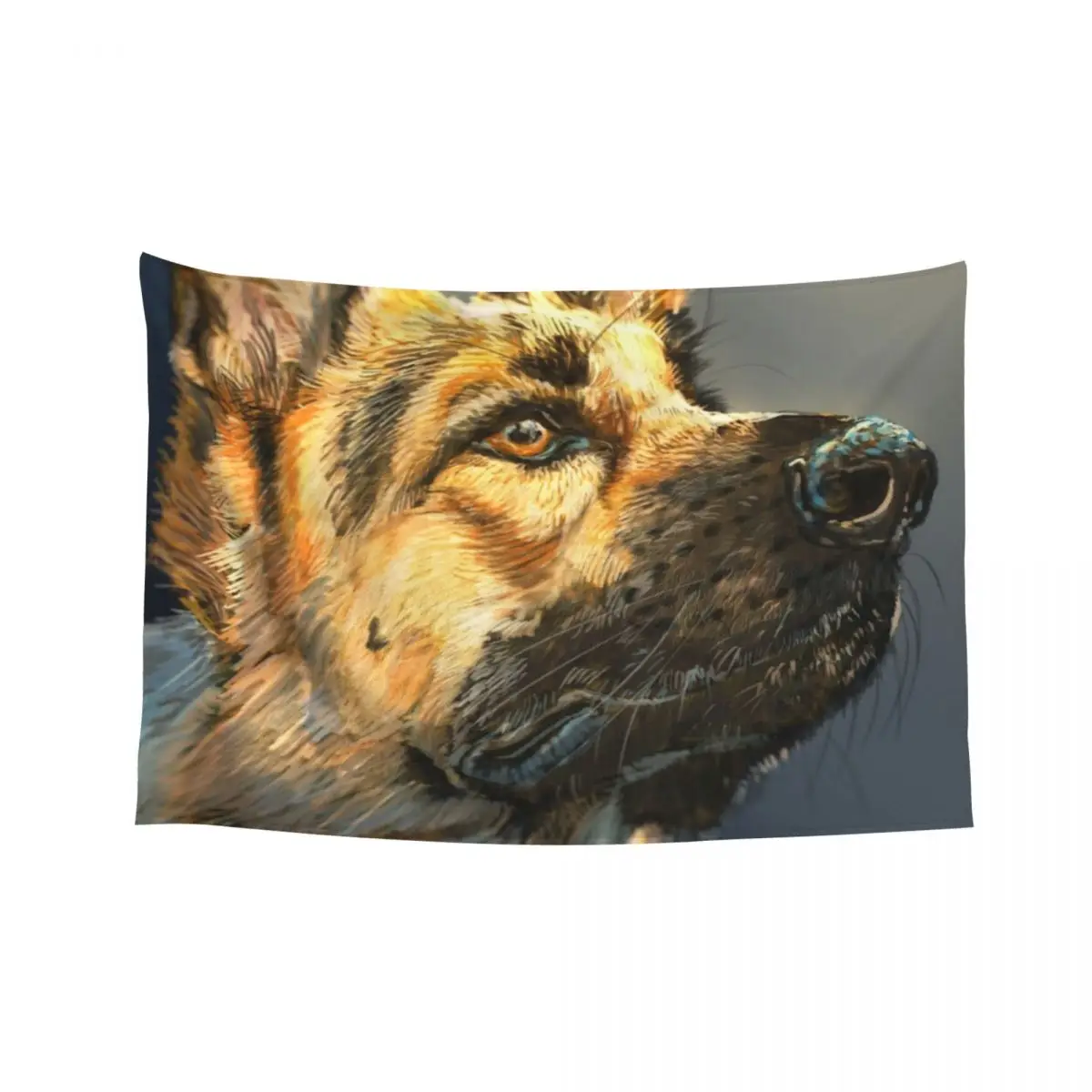 

Trustworthy Buddy - German Shepherd Tapestry Wall Hanging Wall Wall Art For Bedroom Tapestry