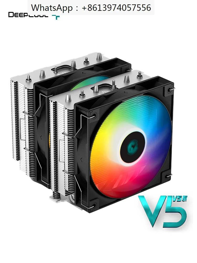 

V3 Twin Tower PRO Phantom 6 Тепловая трубка V5 поддерживает вентилятор процессора 1700, кулер AG620