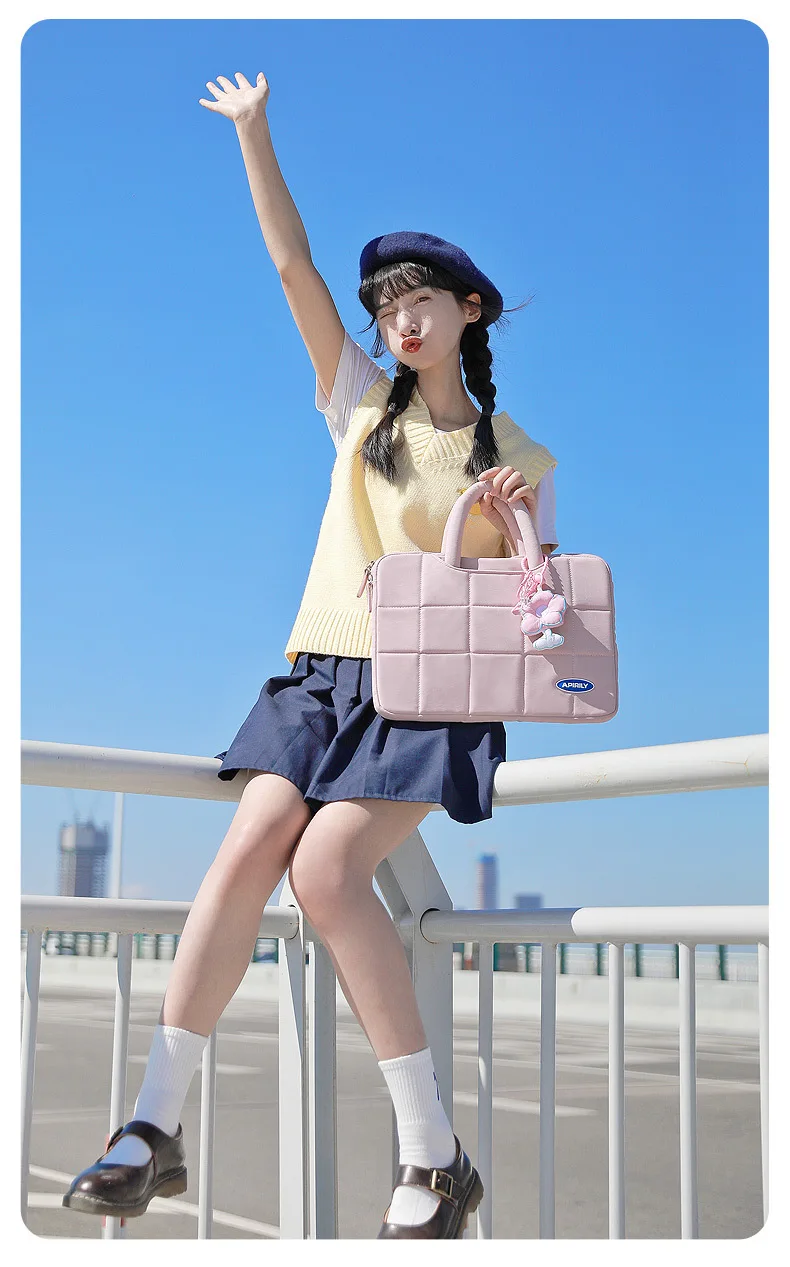 Laptoptasche 13,3 14 15 15,6 Zoll Aktentasche Hülle für MacBook Air Pro Xiaomi Huawei ASUS Notebook-Tasche Herren Damen Tragbare Handtasche – Detail 17