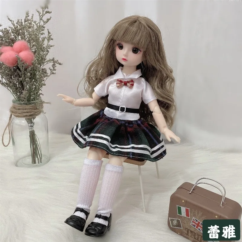 30cm Anime BJD Clothes Dress Princess Doll House Set DIY Dress Up 1/6 BJD Doll Makeup Toy Girl Gifts Dolls Accessories