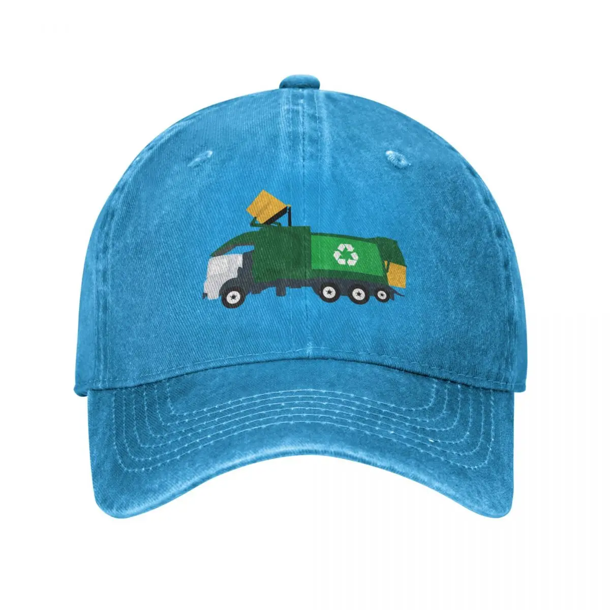 Recycling Garbage Truck Baseball Cap Military Cap Man Golf Hat Sun Hat Trucker Hats For Men Women'S