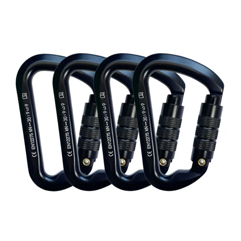 NONE Outdoor Karabiner Klettern Berglandung 30kN Haken Hohe Höhe Karabiner Aluminium Legierung Sicherheit Schnalle Ausrüstung 8
