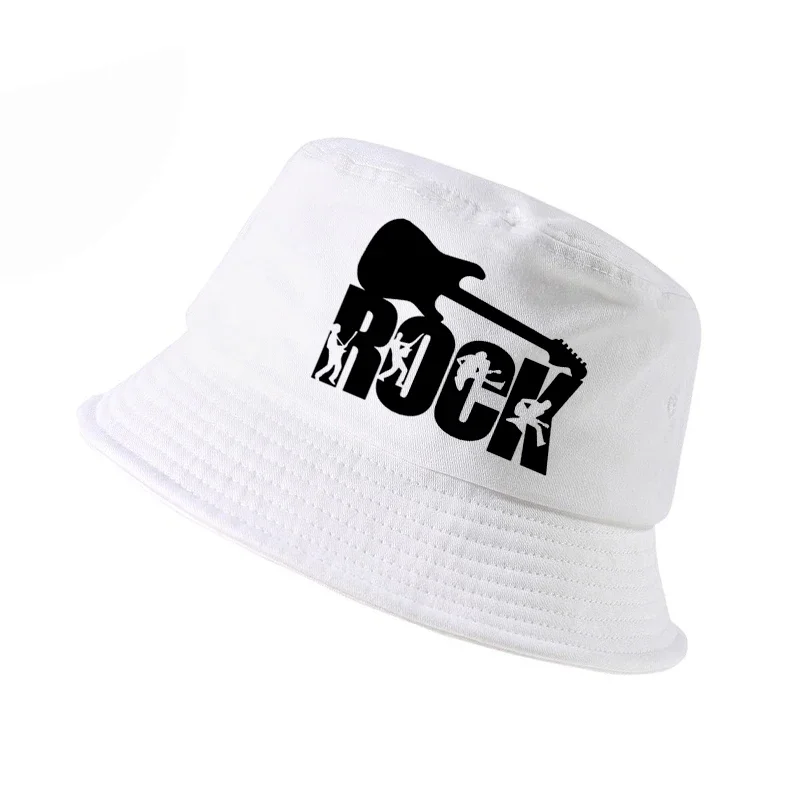 

ROCK band bucket hat k pop men women hip-hop fisherman hats summer outdoor hunting fishing cap harajuku