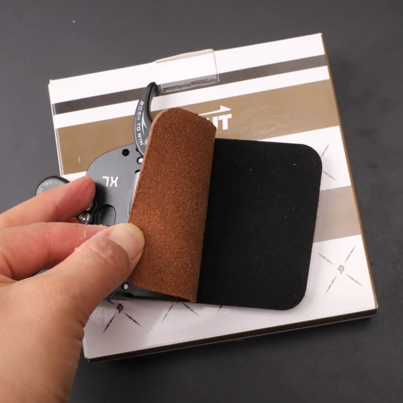 

Защита для пальцев из лука из коровьей кожи, защита для пальцев голого лука, защита для стрельбы, охоты, Decut BARBI