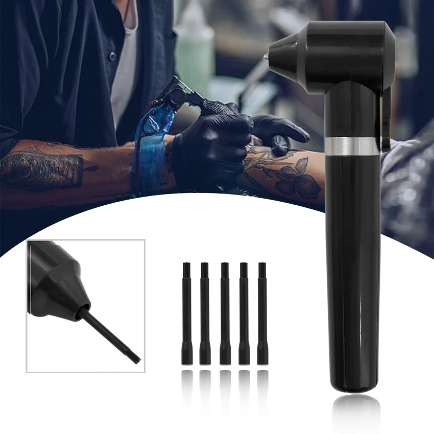 Tattoo Ink Mixer Pen Device With 5PCS Mixing Sticks For Electric Tatu Pigment Sturring Rod Coloring Accessory Ink Mixer