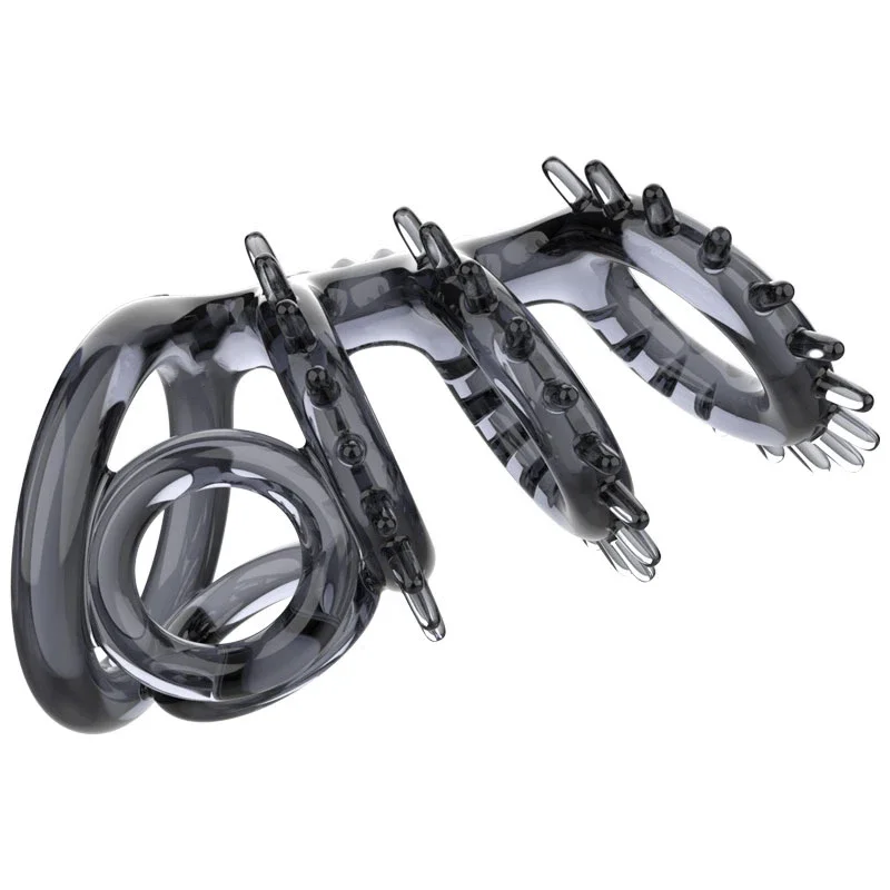 Sex Toys For Women Delayed Ejaculation Penis Ring Sleeve Men Bdsm Bondage Chastity Cage Masturbator Semen Lock Ring Sex Shop - view 2