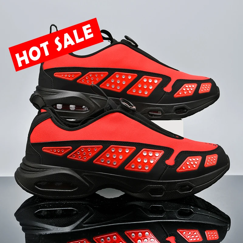 

Casual Sneakers Air Cushion Running Shoes Jogging Marathon Men Sports Breathable Lightweight Comfortable Nonskid Leisure Sneaker