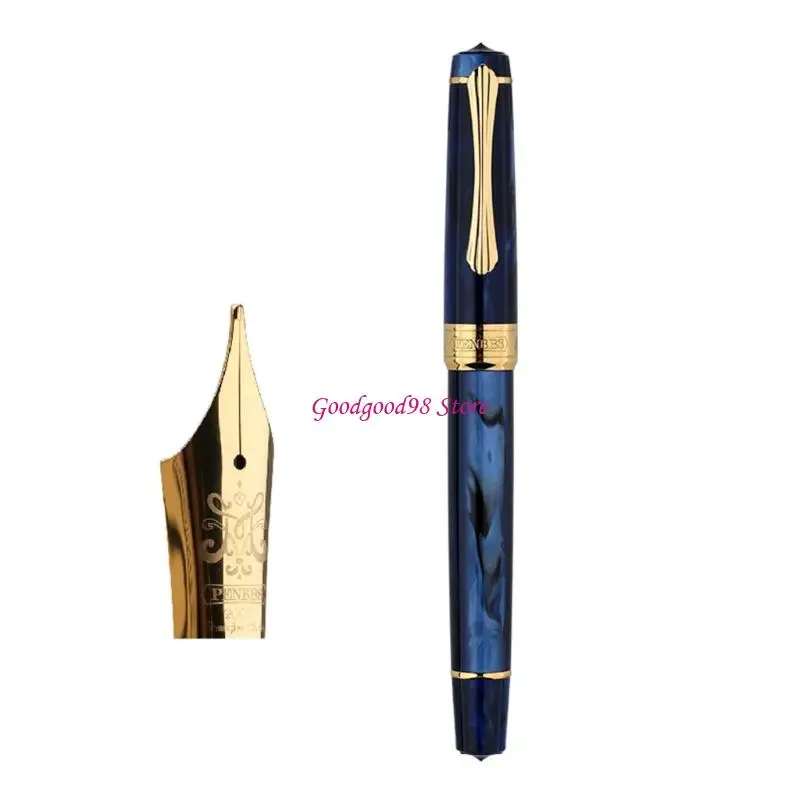 

Ergonomic Grip Fountain Pen Piston Filled Inks Converter Metal Pen Point Fountain Pen for Daily Writing