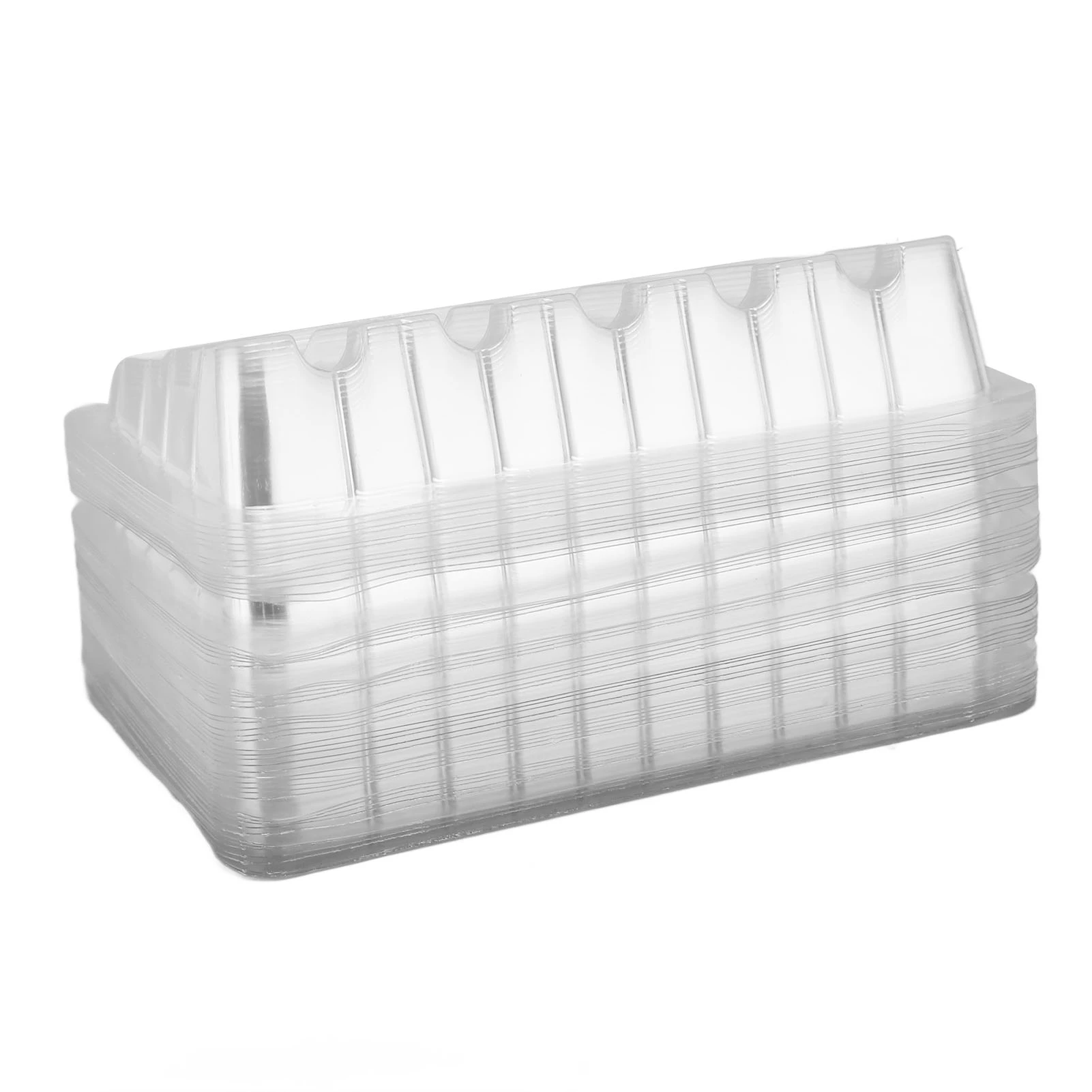 50pcs Tattoo Cartridge Needle Trays Disposable Transparent Tattoo Cartridge Needle Plates