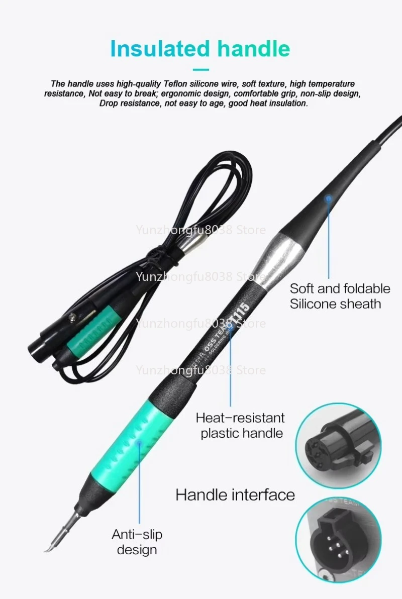 T115 Electric Soldering Iron With Temperature Control Soldering Station For Phone PCB Motherboard Solder Repair Welding Tool view 5