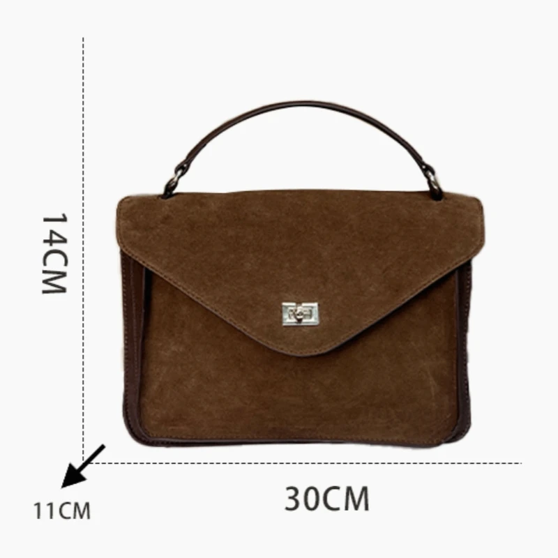 Meet You Borse a tracolla in pelle scamosciata dal design di lusso per donna Borsa tote femminile per pendolari invernali di grande capacità di alta qualità