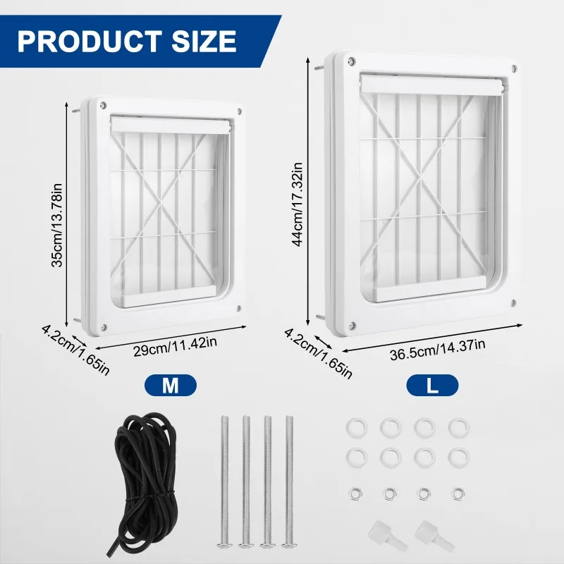 New PVC large dog door, pet door opening Golden Retriever Collie Rottweiler Medium and large dogs enter and exit the door