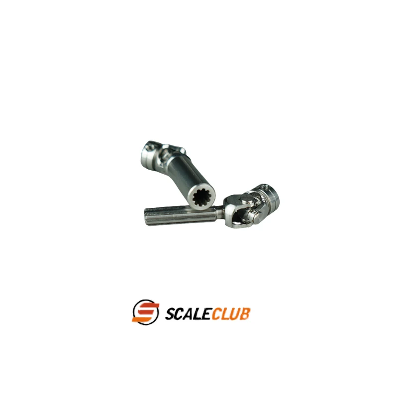 SCALECLUB 1/14 مقطورة شاحنة شاحنة قلابة تسلق سيارة محاكاة المعادن الفولاذ المقاوم للصدأ CVD محرك رمح العالمي المشترك اقتران