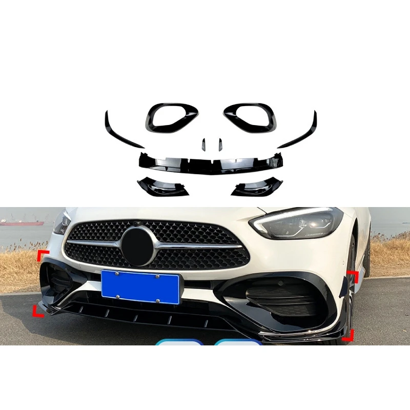 Front Lip Vent Wind Knife for Mercedes Benz C-Class w206 c200 c260 amg 22-24 modified Front shovel Body Kit Car Accessories