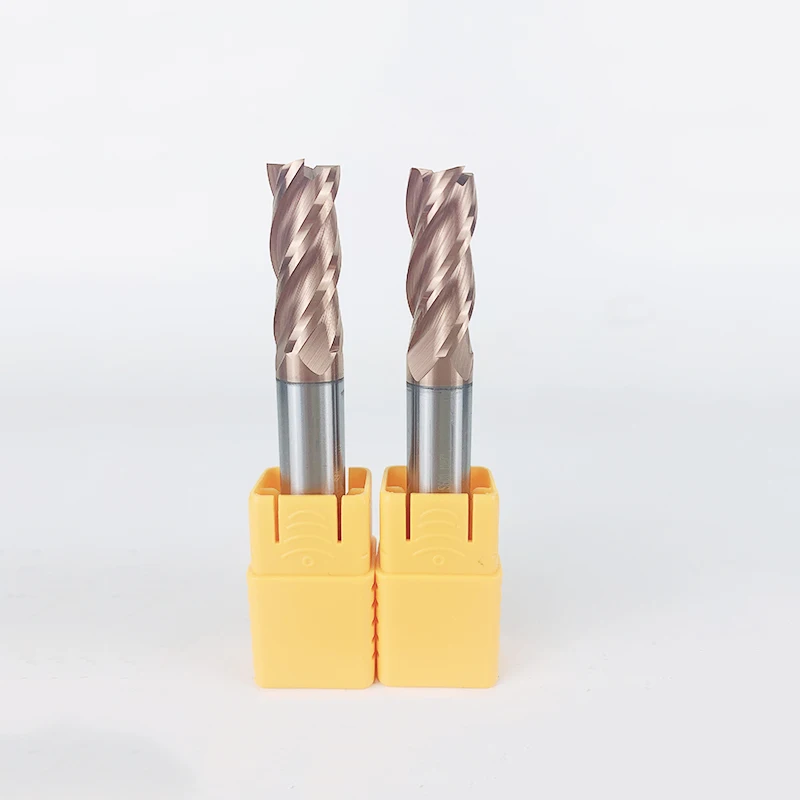 JIMMY HRC55 Tungsten Steel Hardened End Mill 4 Flute Silicon Coated Alloy Carbide Milling Cutter CNC Machine Tools