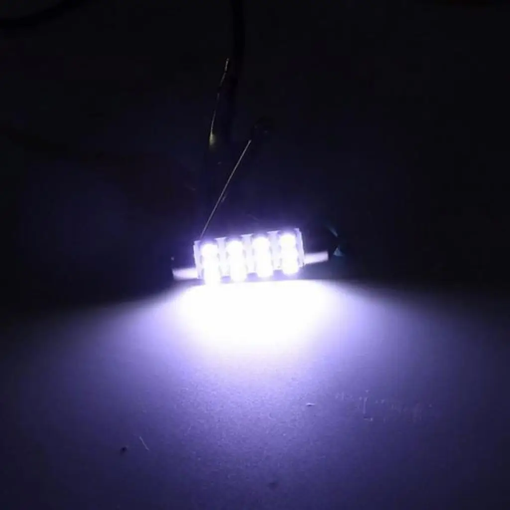 6x bílá 42mm 211-2 212-2 214-2 578 12-SMD-3528 LED žárovky pro auto dveře lehký