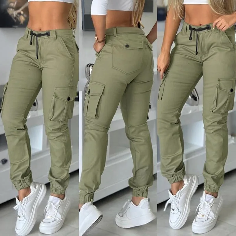 

Neutral Style Cargo Pants with Multiple Pockets Cross-Border Neutral Harlan Pants Casual Pants for Women Spring Season