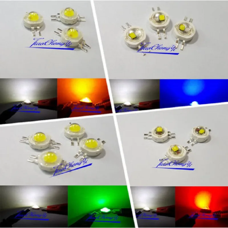 2X3W 6W Double color white/ Red Green Blue High Power LED Light Emitting Diode