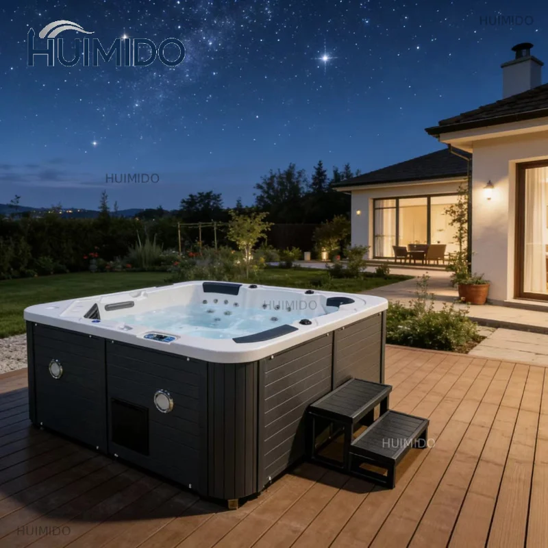 Luxury Outdoor Large Size Swim Pool Lazy SPA for 5 Person Hot Bath Tub Hydro Massage Air Jet Whirlpool Bathtub