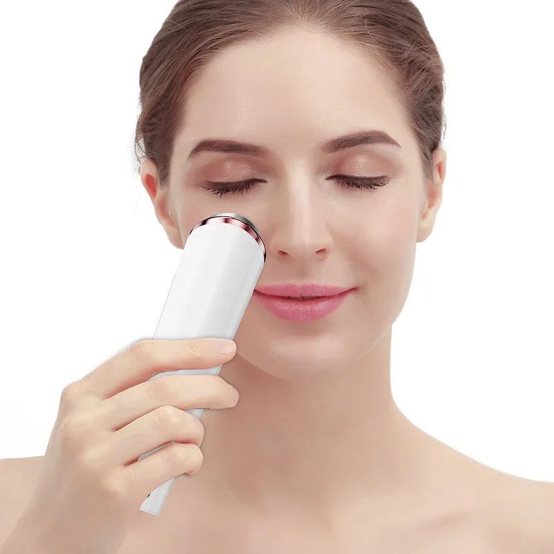 Private Label 6 in 1 Home Use Hot Cold Beauty Machine Red Light Facial Rejuvenation Face Neck Skin Care