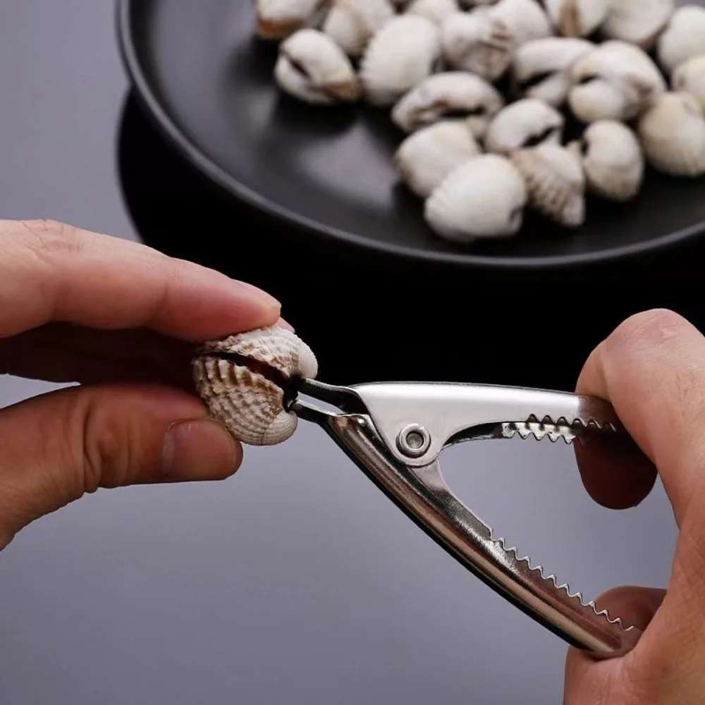 New Creative Oyster Opening Clamp Rust-free Stainless Steel Crab Opener Practical Labor-saving Kitchen Gadgets