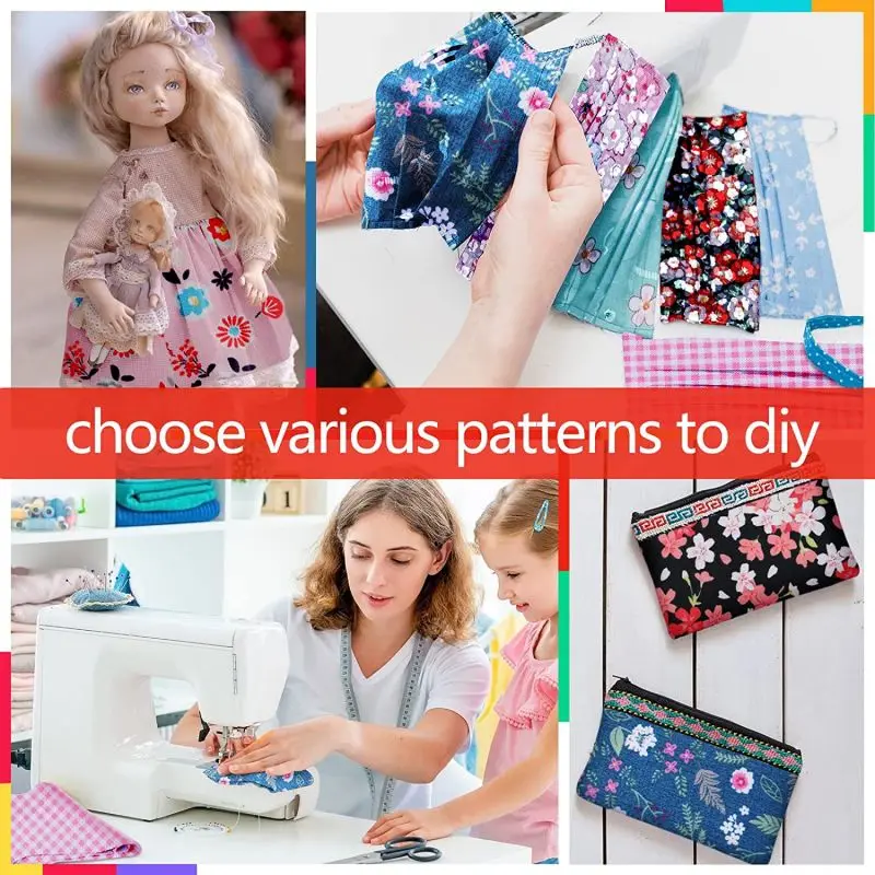 40Pcs DIY Cotton Handmade Craft Fabric Various Patterns Sewing Textiles Doll Clothes Splicing Cloth Family Work Artcraft Fabric