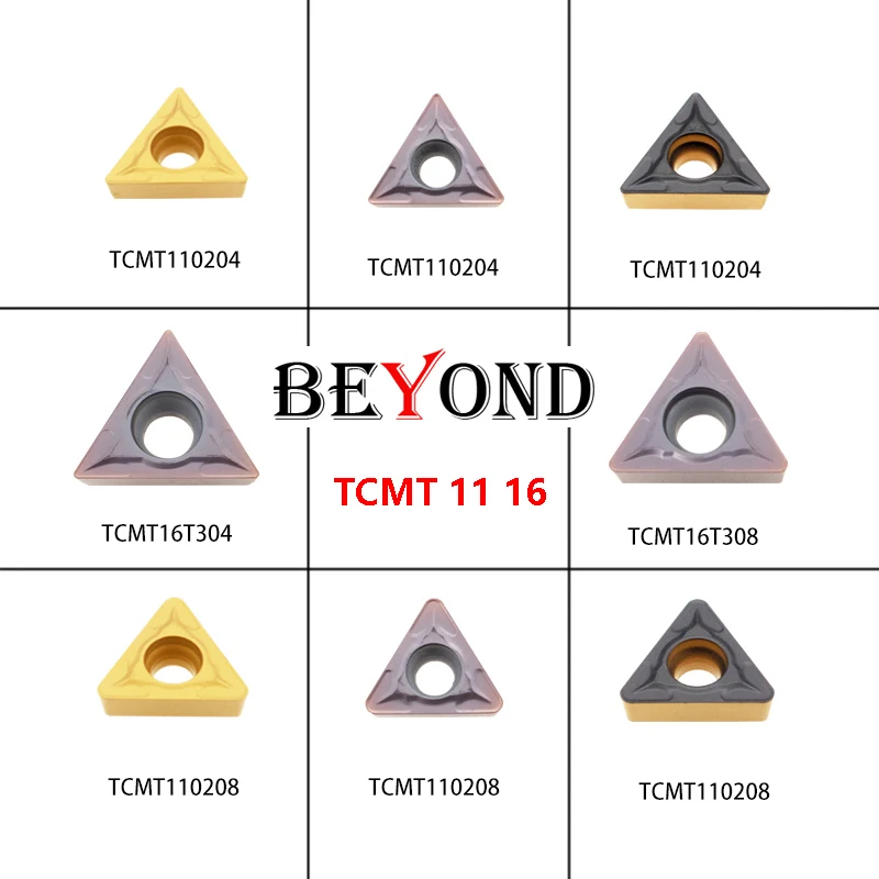 BEYOND TCMT 110204 16T304 Carbide Inserts TCMT110204 TCMT110208-MA TCMT16T304-MS TCMT16T308-MT CNC Turning Tools Lathe Cutter