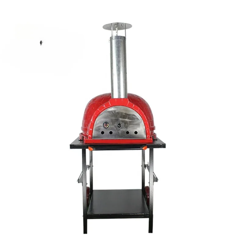 

Baking Oven Red Indoor Outdoor 26 Inch Wood Firing Pizza Oven