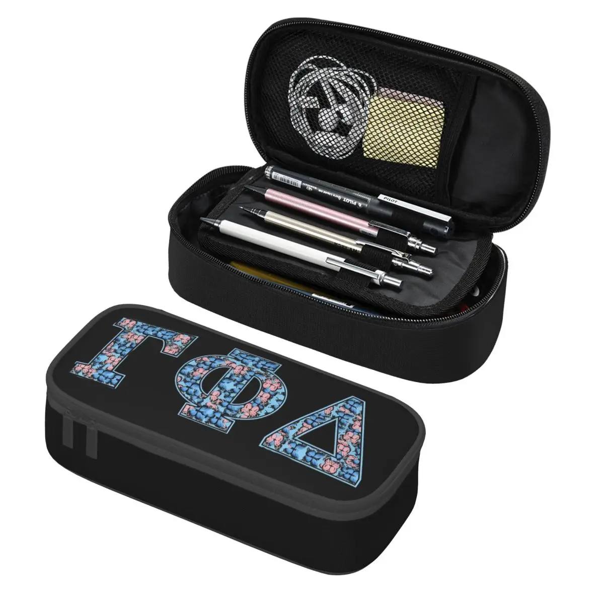 Пенал Kawaii Gamma Phi Delta на заказ для девочек и мальчиков, большая емкость, пенал для афроамериканского женского общества, канцелярские принадлежности Пенал Kawaii Gamma Phi Delta на заказ для девочек и мальчиков, большая емкость, пенал для афроамериканского женского общества, канцелярские принадлежности