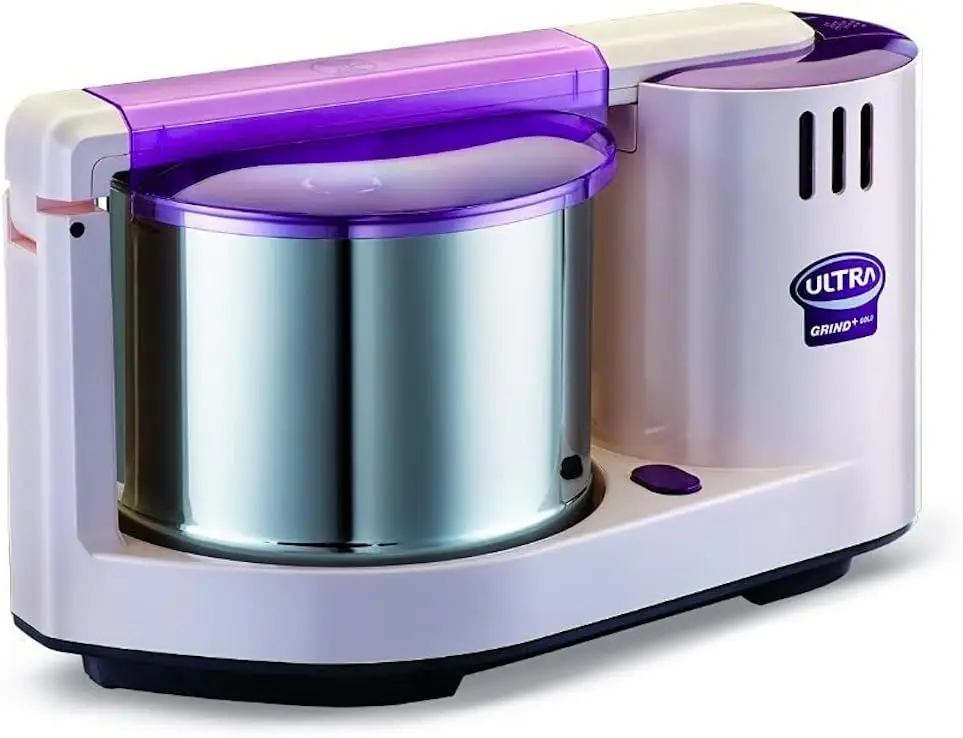 Grind+ Gold Table Top Wet Grinder with Atta Kneader, 110 Volt, 2-Liter, Purple