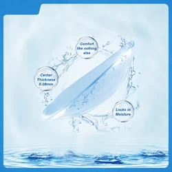 2pcs/box Clear Myopia Contact Lenses For Eyes Transparent Contact Lenses with Diopters