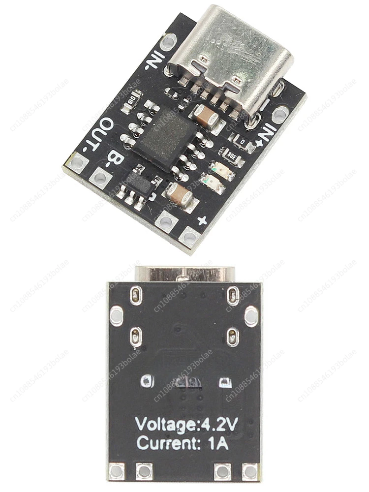 Ultra-small Single String Ternary Lithium Battery Charging Board 1A 3.7V4.2V Charger Module Type-C with Protection Board